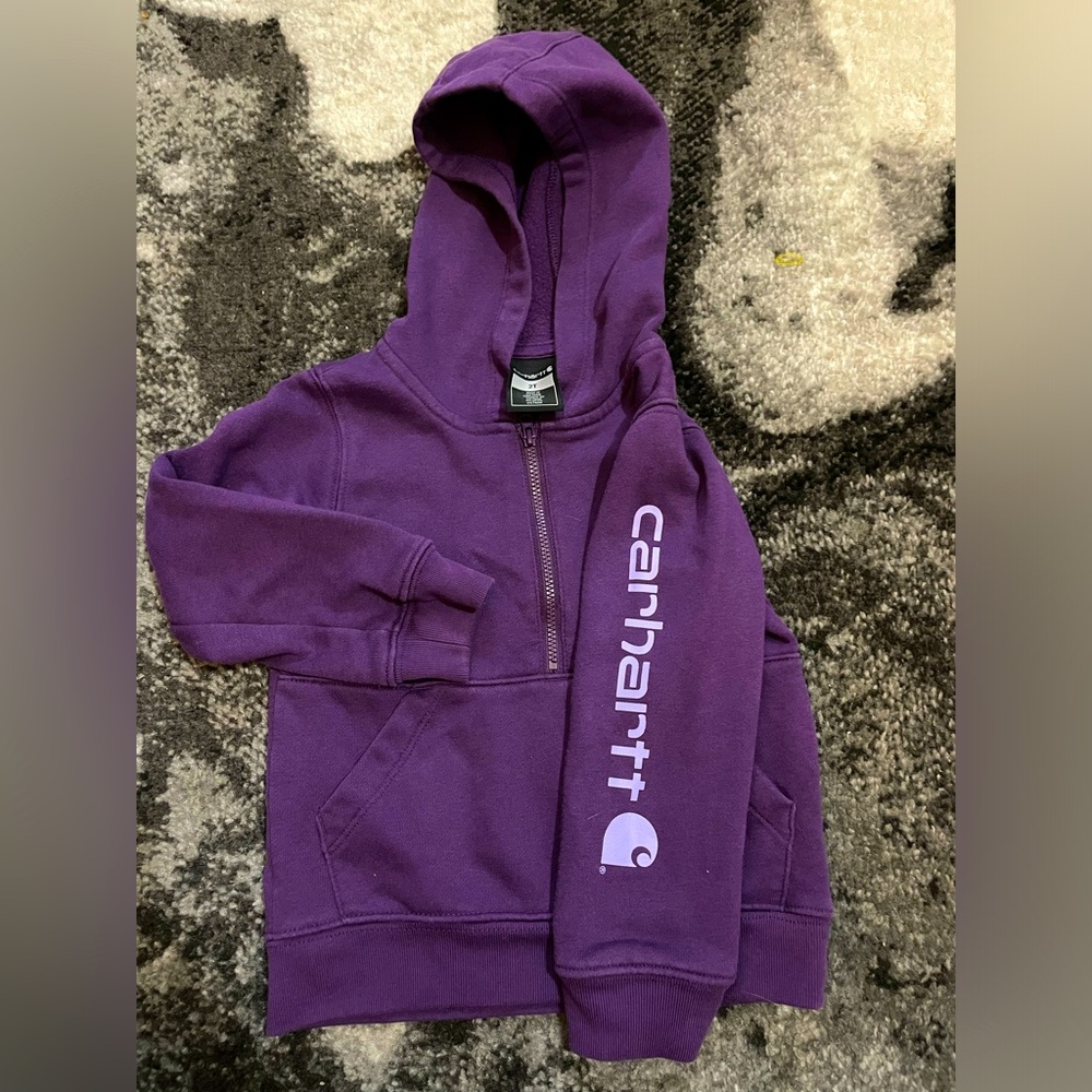 Purple toddler Carhartt pullover 💜